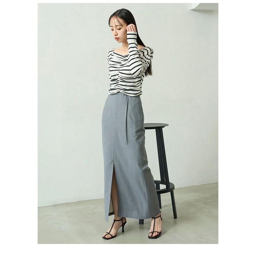 SNIDEL 新作10%OFF スナイデル トップス 25春夏 ギャザー SNIDEL 新作10%OFF スナイデル トップス 25春夏 ギャザー