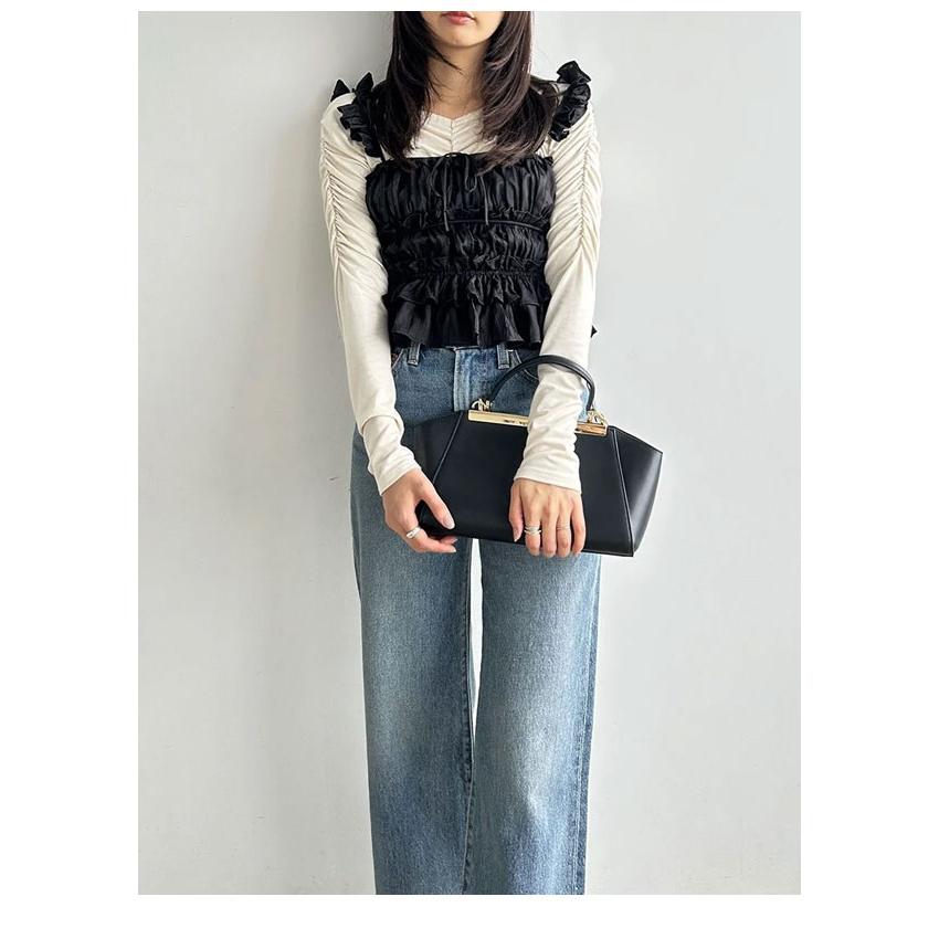 SNIDEL 新作10%OFF スナイデル トップス 25春夏 ギャザー SNIDEL 新作10%OFF スナイデル トップス 25春夏 ギャザー