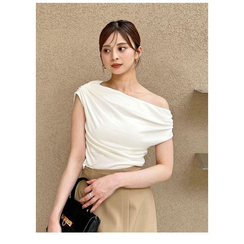 SNIDEL スナイデル トップス 25春夏 ルーズネックカットプル