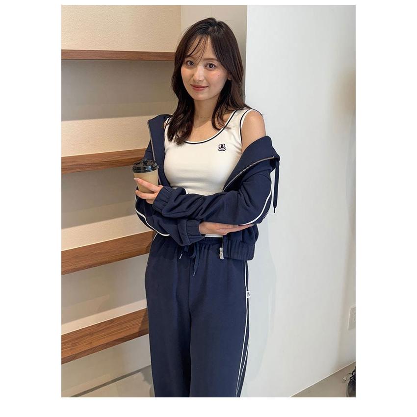 スナイデル　ノースリーブトップス SNIDEL スナイデル トップス 25秋冬 パイピングディテール