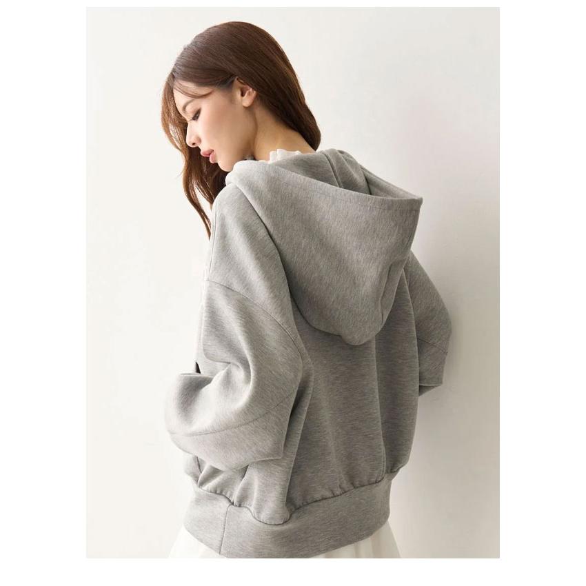 スナイデル SNIDEL トップス 25秋冬 エンブレムボンディングパーカー