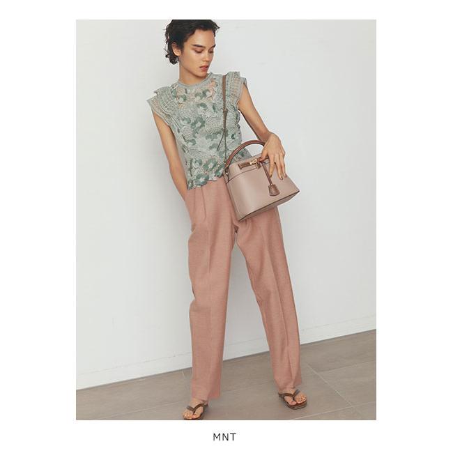 スナイデル Snidel 春夏 オリジナルレースフリルブラウス レディース トップス ブラウス レーストップス ノースリーブ レース 透け感 シアー フリル Swfb1085 バッグ ワンピースのダブルハート 通販 Yahoo ショッピング