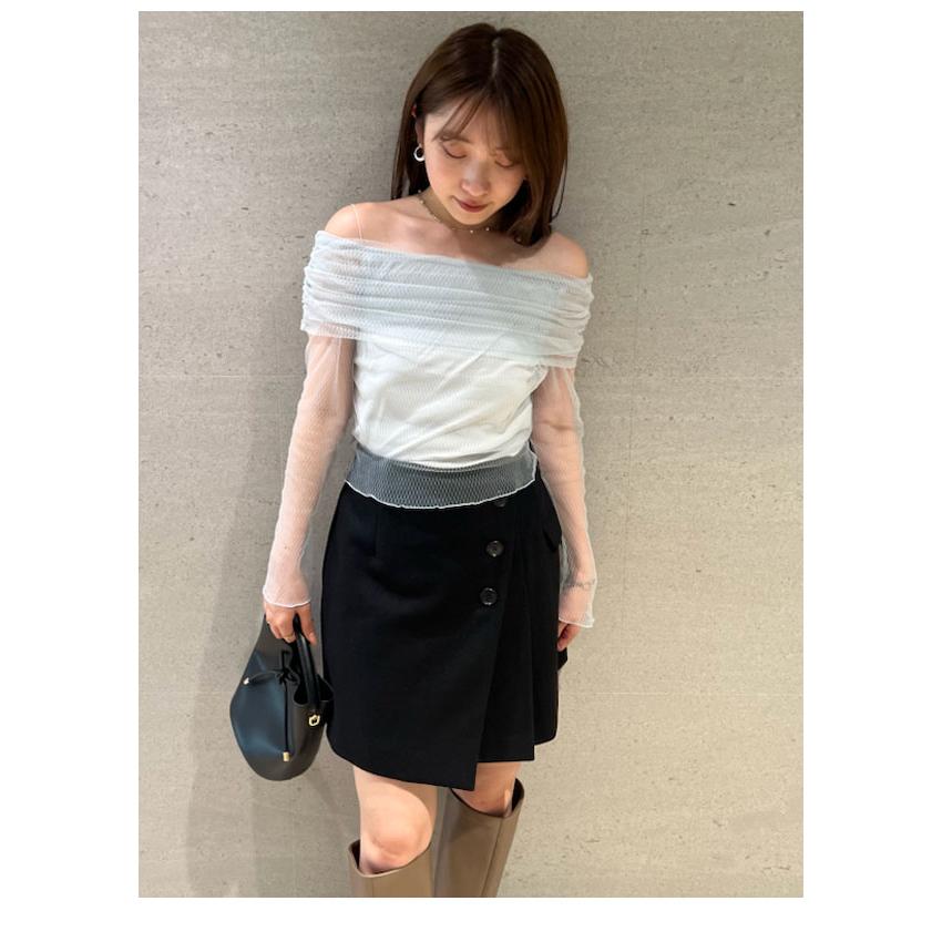SNIDEL SALE50%OFF スナイデル トップス 24秋冬 オフショル SNIDEL SALE50%OFF スナイデル トップス 24秋冬 オフショル