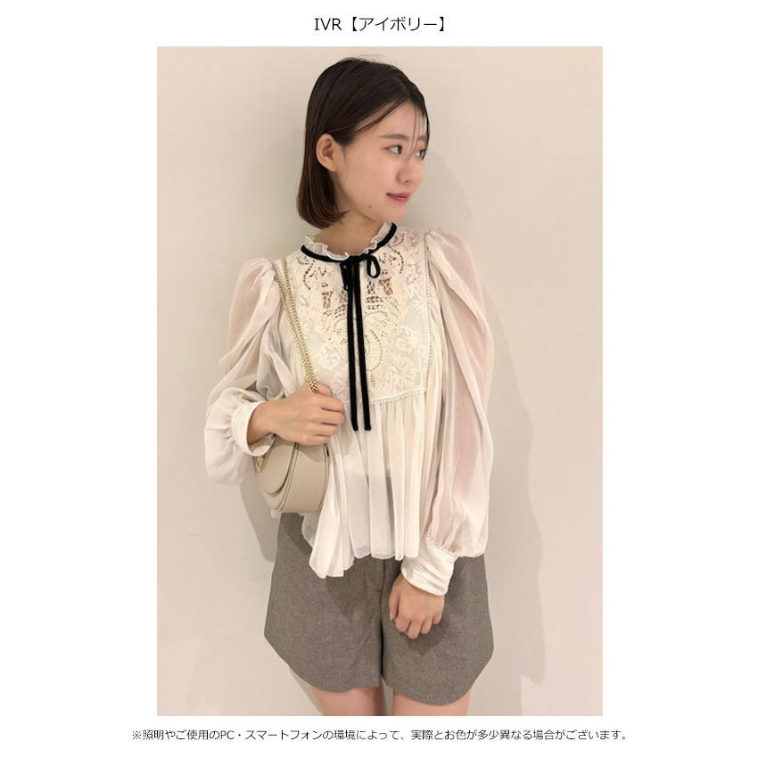 Amazon.co.jp: [スナイデル] エンブロイダリー楊柳シフォン ブラウス