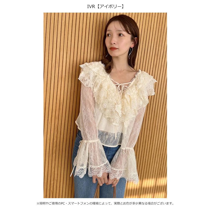 SNIDEL 新作10%OFF スナイデル トップス 25春夏 バリエレース SNIDEL 新作10%OFF スナイデル トップス 25春夏 バリエレース