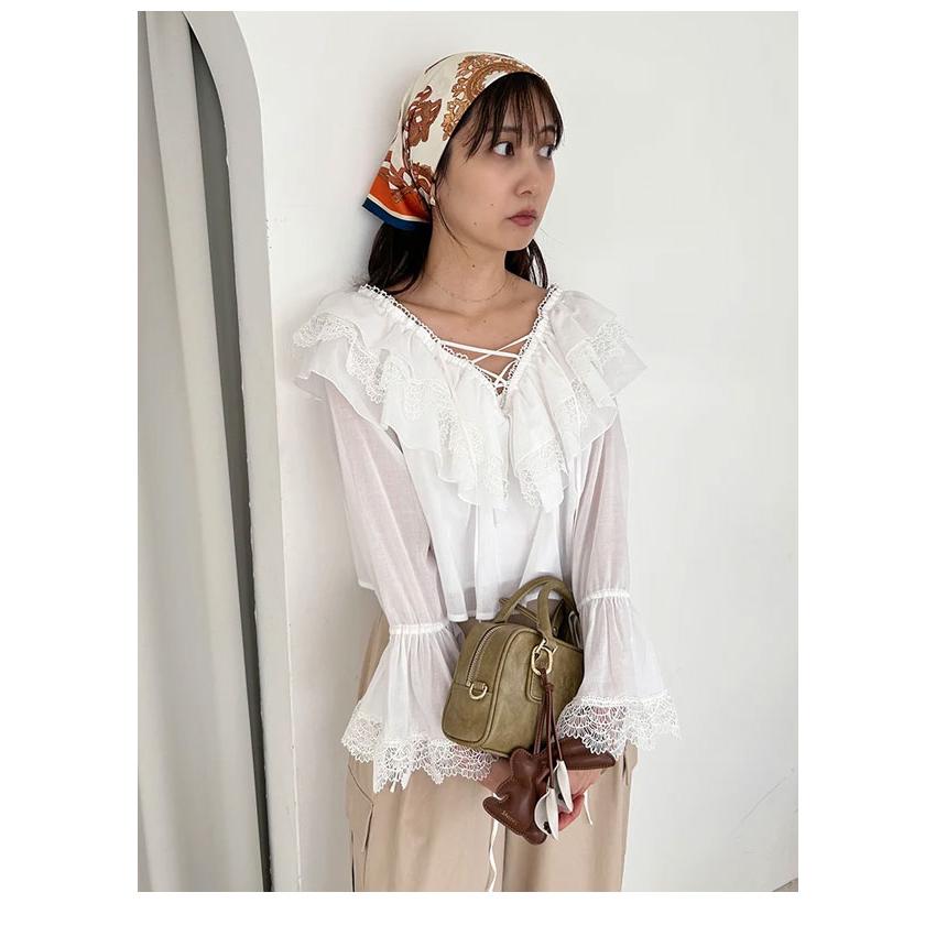 SNIDEL 新作10%OFF スナイデル トップス 25春夏 バリエレース SNIDEL 新作10%OFF スナイデル トップス 25春夏 バリエレース