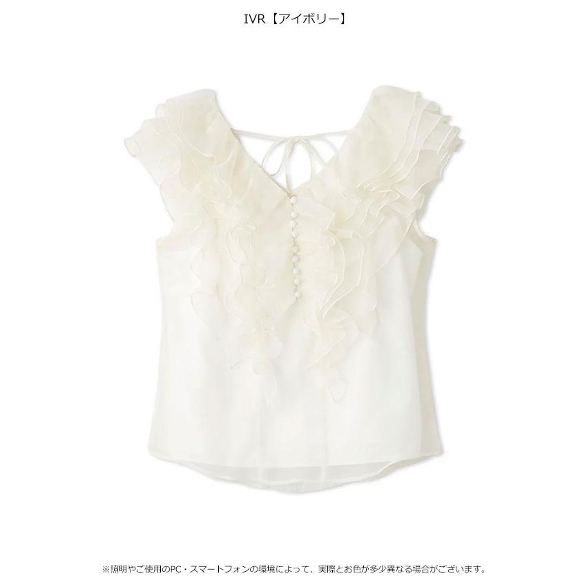 SNIDEL 新作10%OFF スナイデル トップス 25春夏 ノースリフリル 