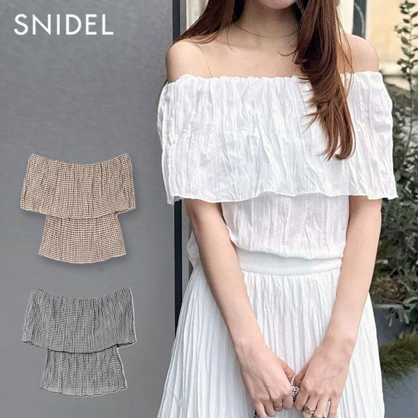 SNIDEL（スナイデル） SALE60%OFF トップス 25春夏 プリーツオフショル