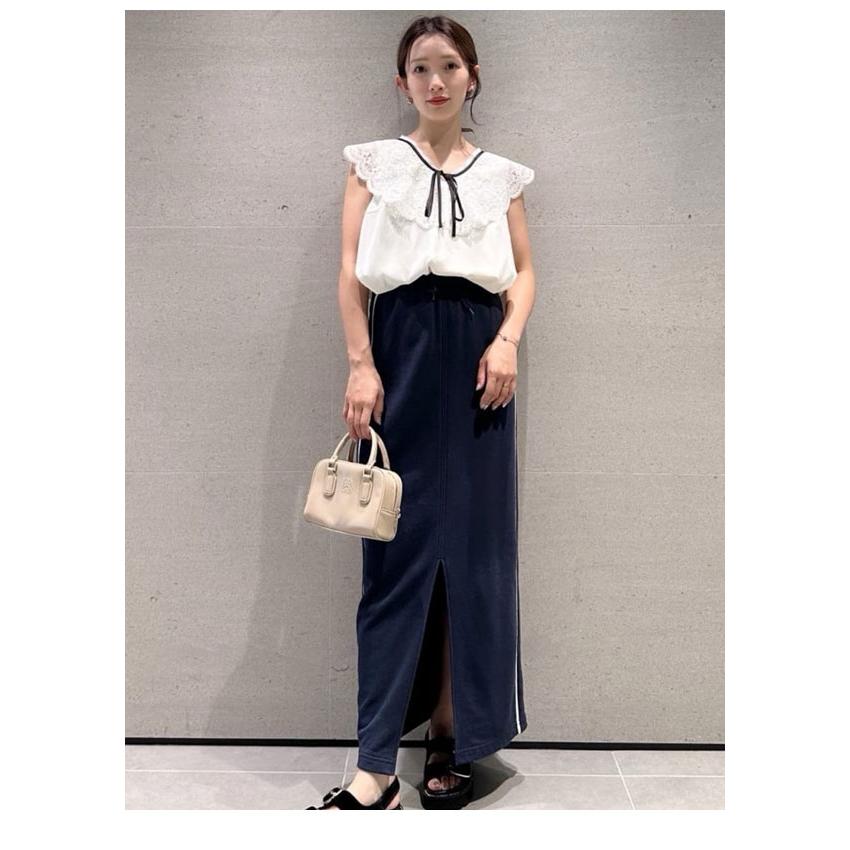 SNIDEL 新作10%OFF スナイデル トップス 25秋冬 エンブロイ