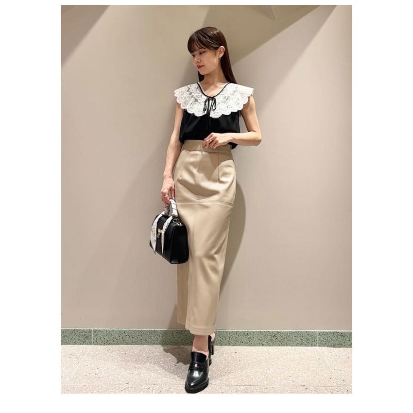 SNIDEL 新作10%OFF スナイデル トップス 25秋冬 エンブロイ