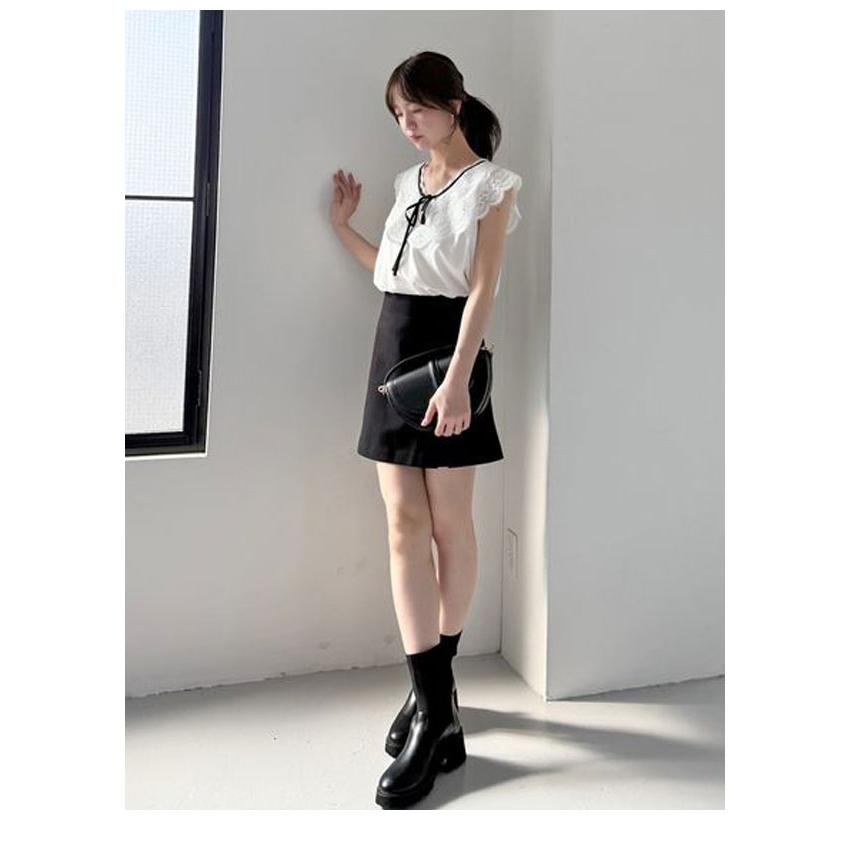 SNIDEL 新作10%OFF スナイデル トップス 25秋冬 エンブロイ