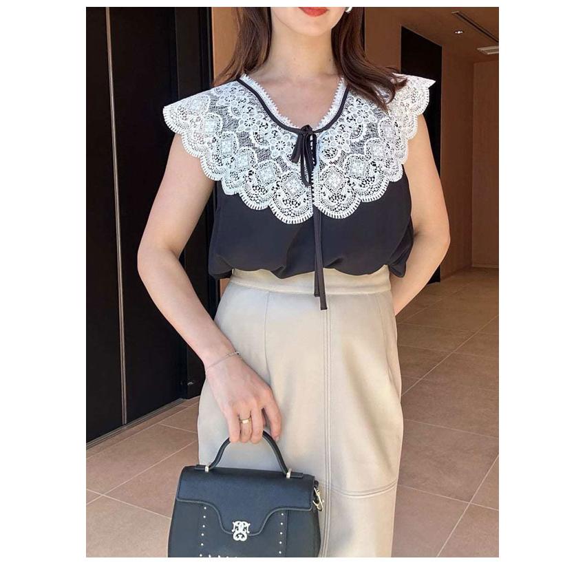 SNIDEL 新作10%OFF スナイデル トップス 25秋冬 エンブロイ