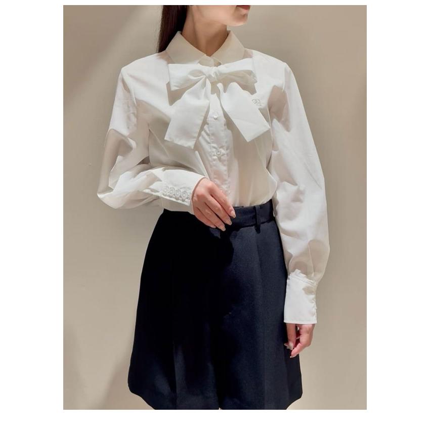 SNIDEL（スナイデル） SALE30%OFF トップス 25秋冬 ボウタイシャツ