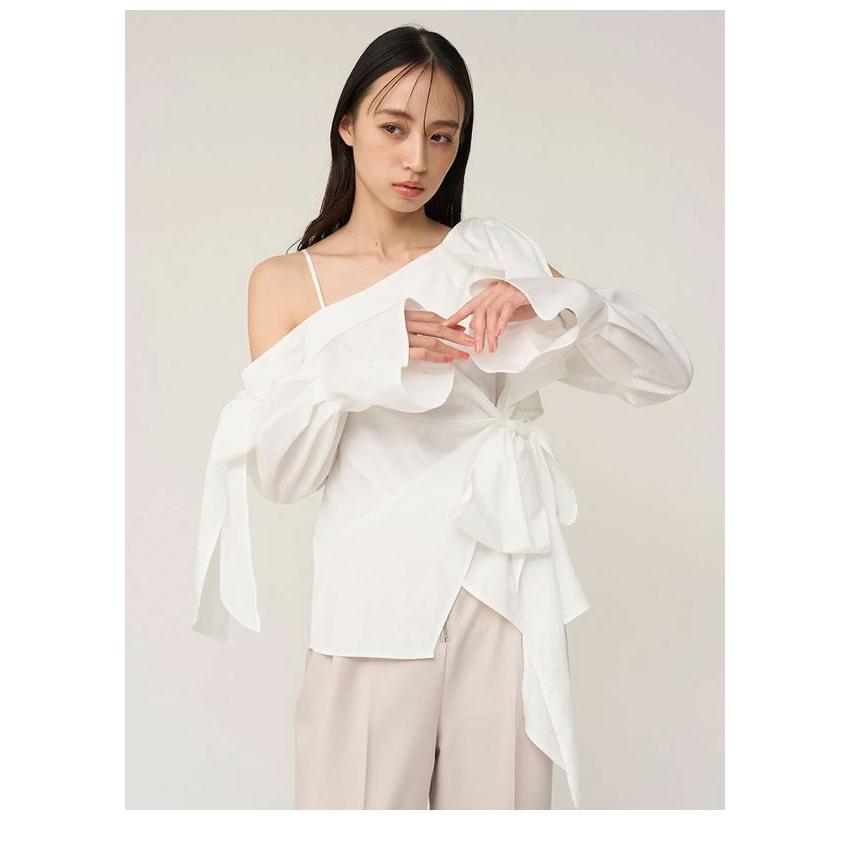 SNIDEL（スナイデル） 新作10%OFF トップス リボンデザインブラウス