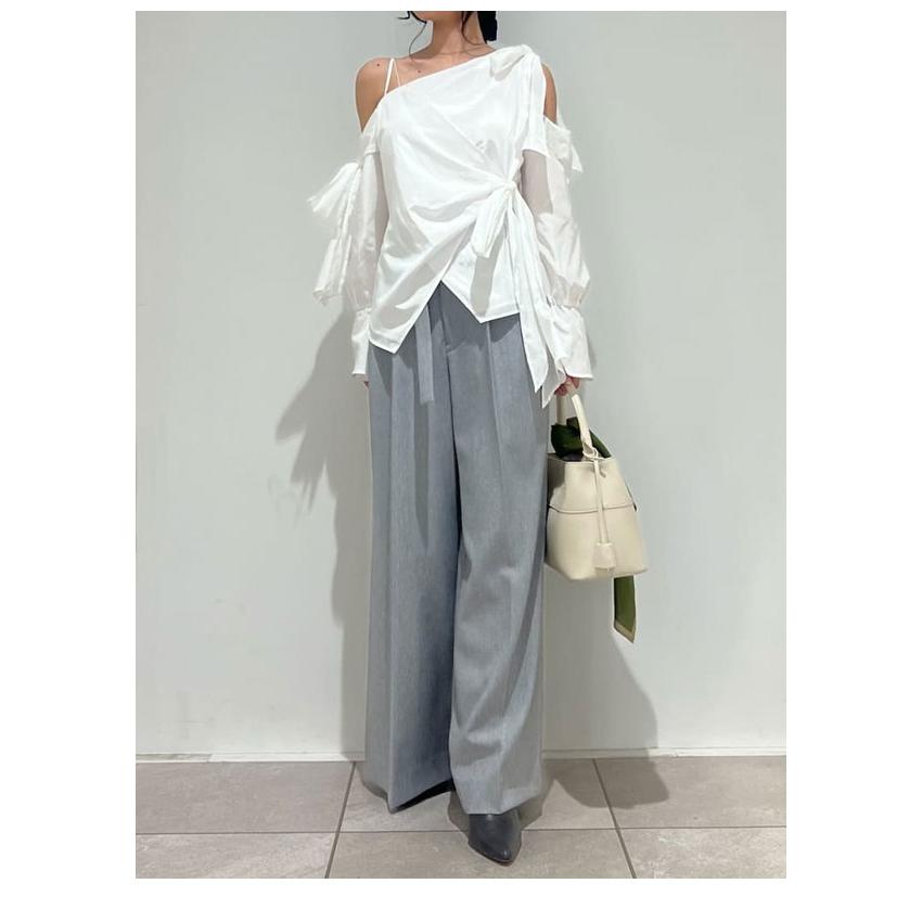 SNIDEL（スナイデル） 新作10%OFF トップス リボンデザインブラウス