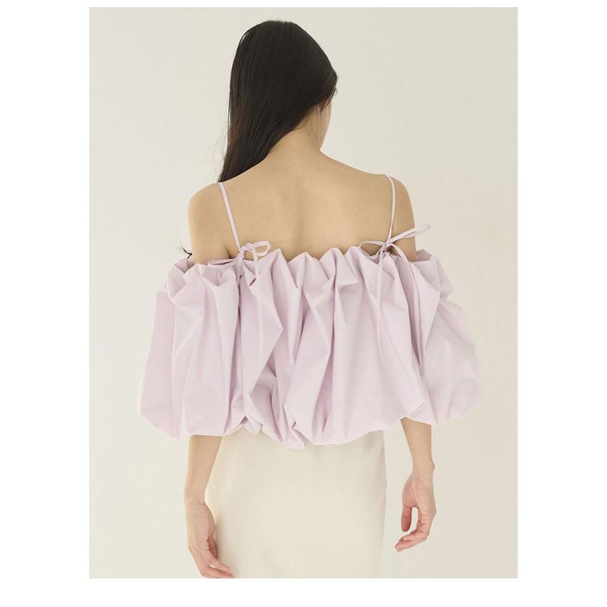 SNIDEL❤️新品未使用❤️オフショルタックバルーンブラウス❤️ライラック❤️完売 SNIDEL（スナイデル） トップス 26春夏 オフショルタックバルーン