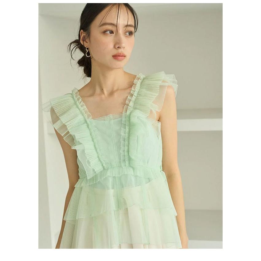 SNIDEL（スナイデル） トップス 26春夏 Sustainableチュールペプラム