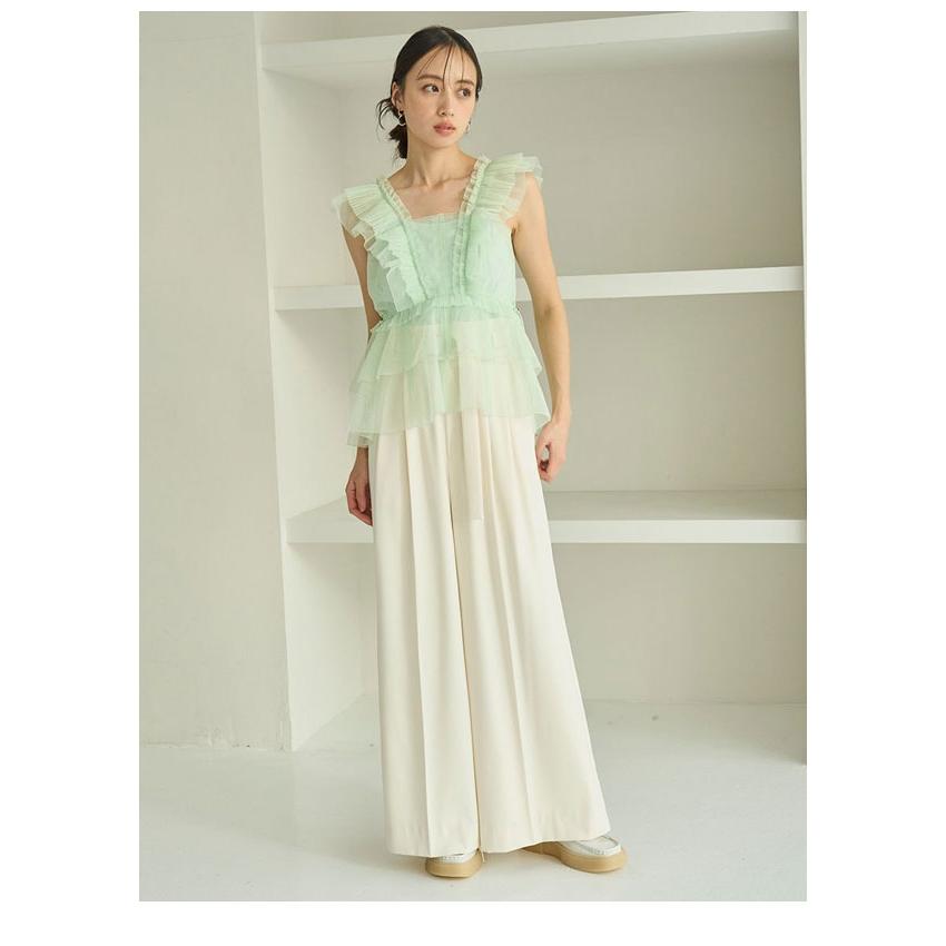 SNIDEL（スナイデル） トップス 26春夏 Sustainableチュールペプラム