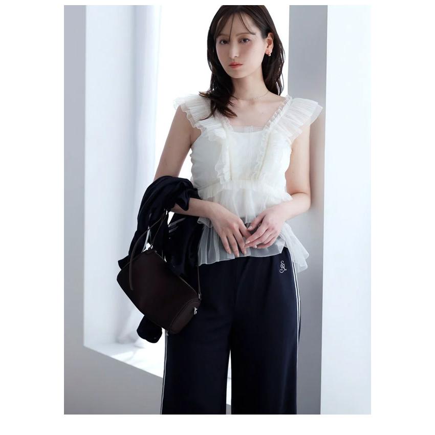 SNIDEL（スナイデル） トップス 26春夏 Sustainableチュールペプラム