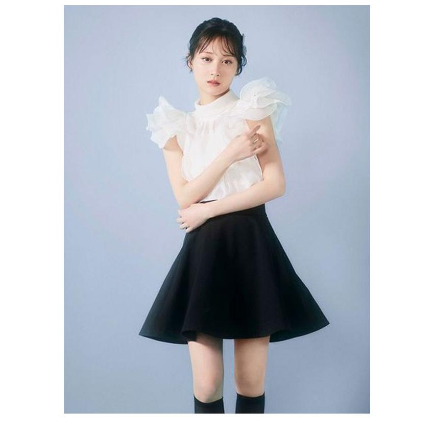 SNIDEL（スナイデル） 新作10%OFF トップス 26春夏 オーガンジーフリル
