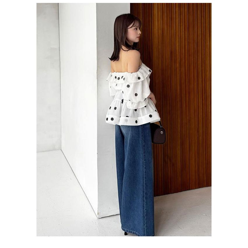 スナイデル SNIDEL オフショル トップス ブラウス ハーリップトゥー SNIDEL（スナイデル） SALE50%OFF トップス 25秋冬 オフショルフリル