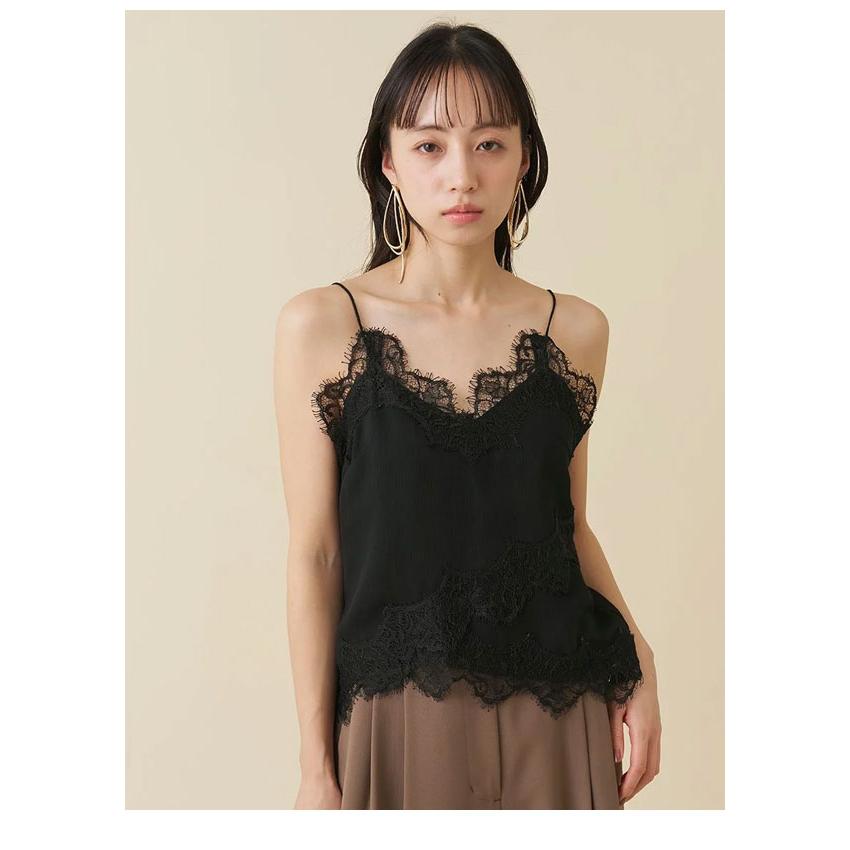 SNIDEL（スナイデル） トップス 26春夏 レーストリムシフォン