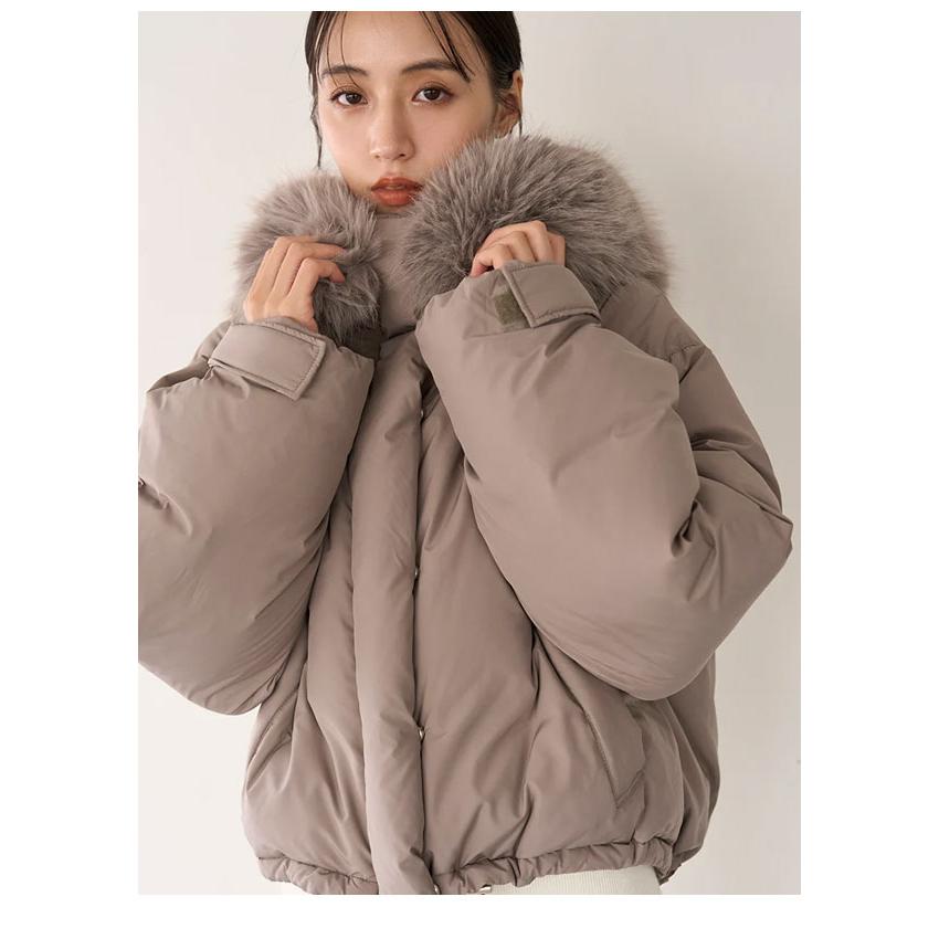 SNIDEL SALE10%OFF スナイデル アウター 24秋冬 フードファー SNIDEL SALE10%OFF スナイデル アウター 24秋冬 フードファー