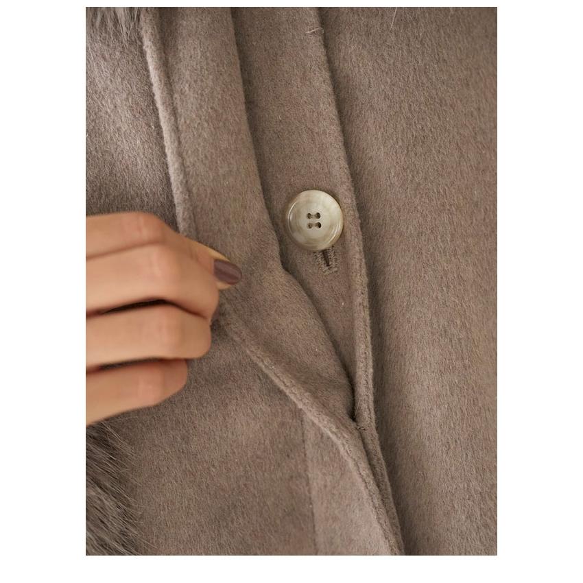 ファー付きミドルケープコート　スナイデル( 新品未着用) ファー付きミドルケープコート(コート)｜アウター｜SNIDEL