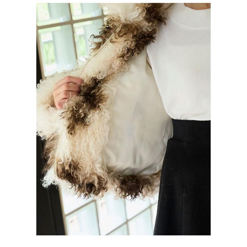 SNIDEL 新作10%OFF スナイデル アウター 25秋冬 ファーショート