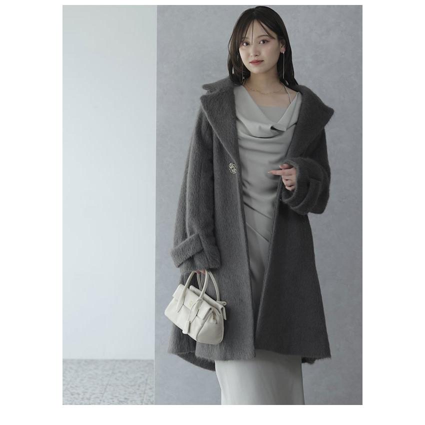 シャギーロングコート snidel シャギーロングコートスナイデル