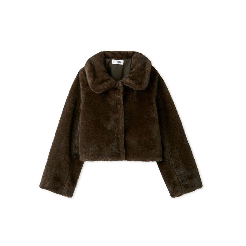 SNIDEL 新作10%OFF スナイデル アウター 25秋冬 ステンカラーショート