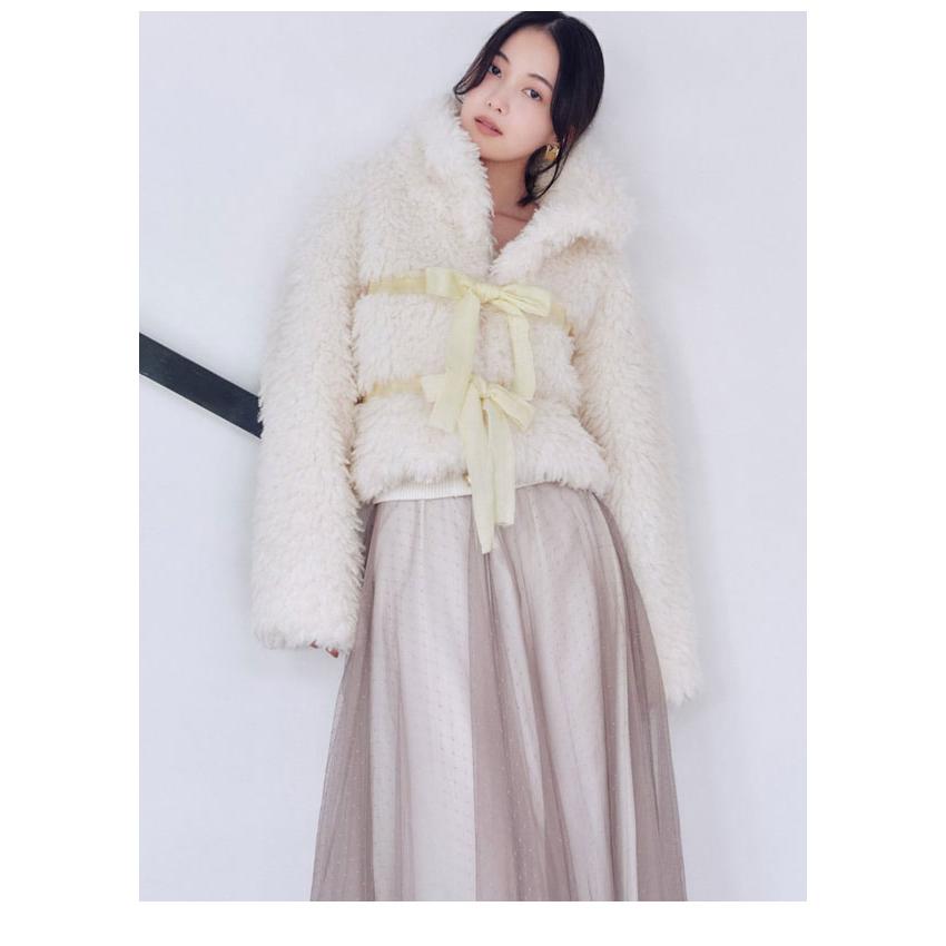 SNIDEL（スナイデル） アウター 25秋冬 Sustainableリボンボアショート