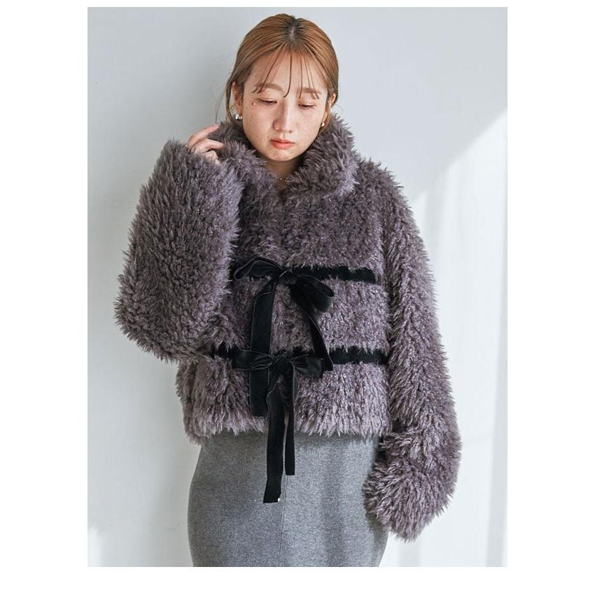 SNIDEL（スナイデル） アウター 25秋冬 Sustainableリボンボアショート