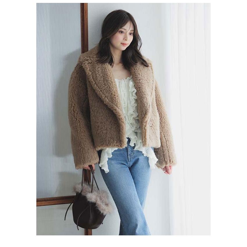 SNIDEL（スナイデル） アウター 25秋冬 ボアショートコート ショート丈