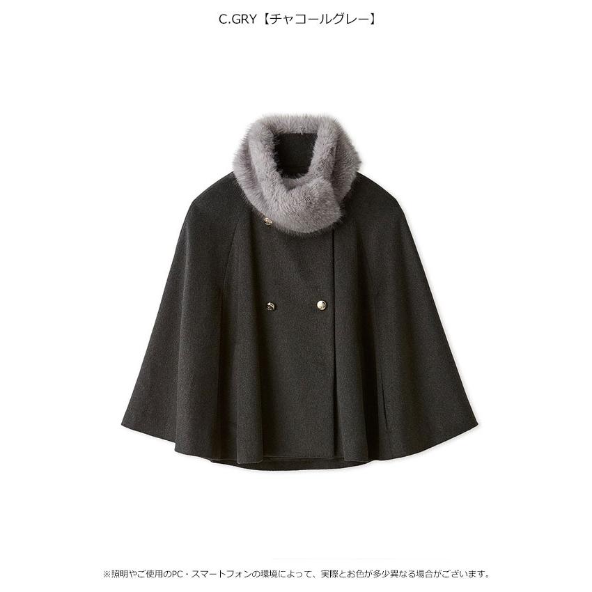 SNIDEL（スナイデル） アウター 26秋冬 ショートケープコート ファー