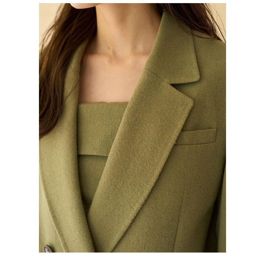 SNIDEL 新作10%OFF スナイデル アウター 25秋冬 オーバーサイズウール