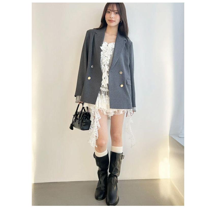 専用 美品 SNIDEL サステナ 金ボタン ダブルブレスト ジャケット S ネ SNIDEL（スナイデル） 新作10%OFF アウター 26春夏 Sustainableダブル