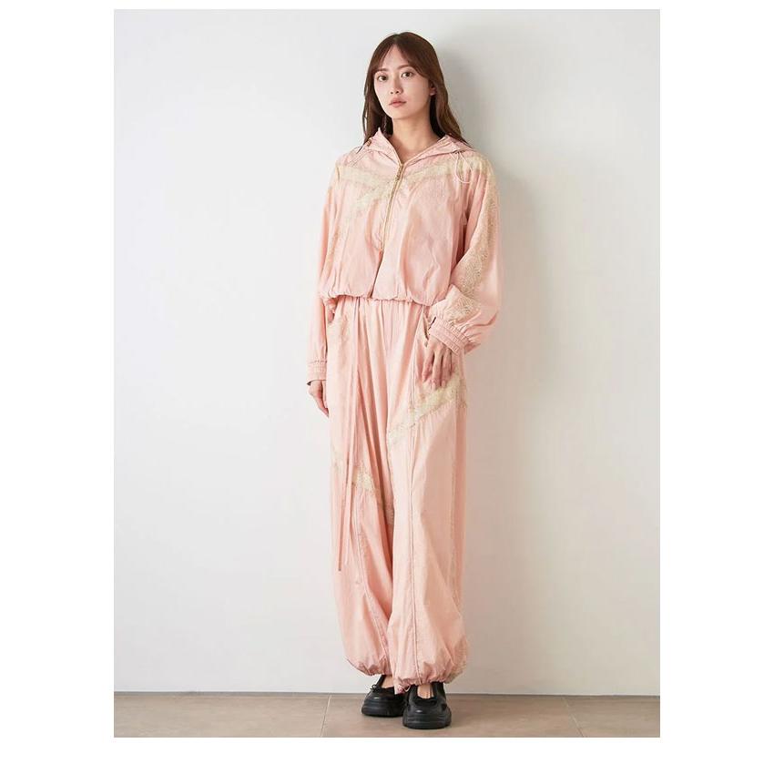 新作新品タグ付き　スナイデル♡Chacottコラボナイロンレースブルゾン Chacott】コラボナイロンレースブルゾン(ブルゾン)｜アウター｜SNIDEL
