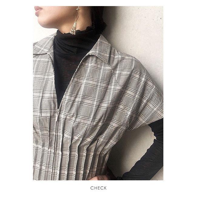 スナイデル Snidel 19秋冬 ウエストタックシャツワンピース レディース