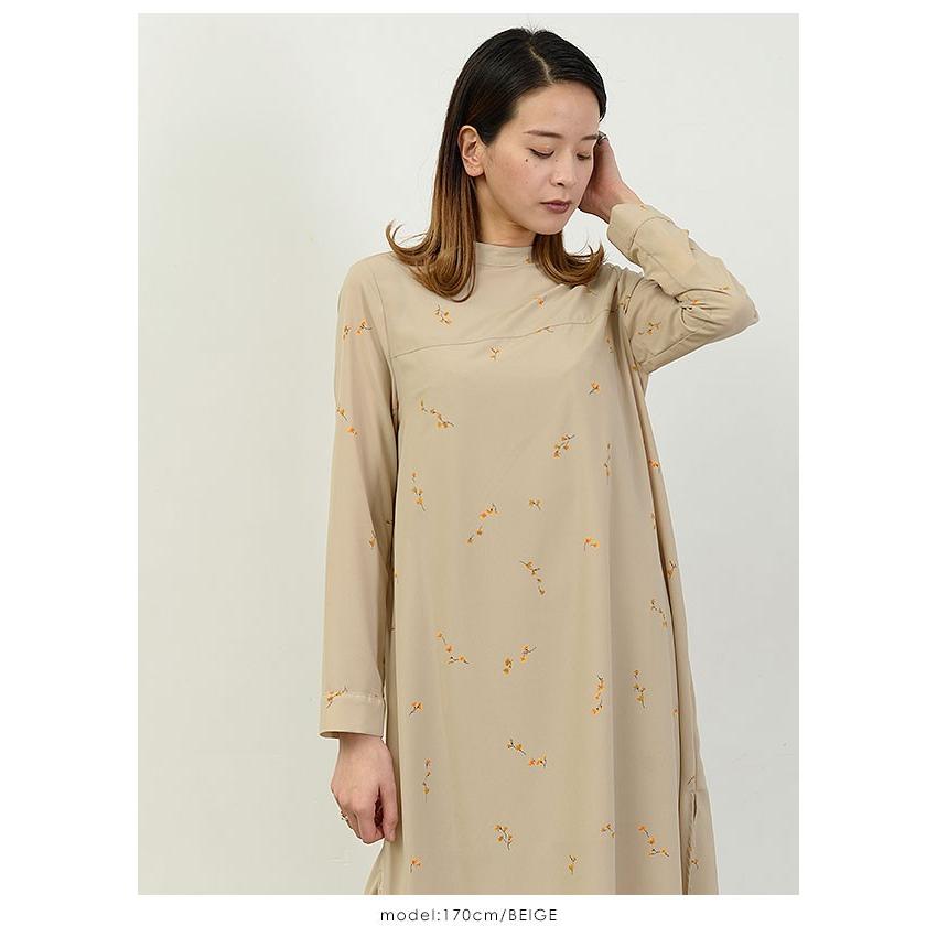 Sale スナイデル Snidel 19秋冬 バリエーションiラインワンピース レディース ワンピース ロング丈 長袖 クルーネック Iライン エレガント プリント Swfo バッグ ワンピースのダブルハート 通販 Yahoo ショッピング