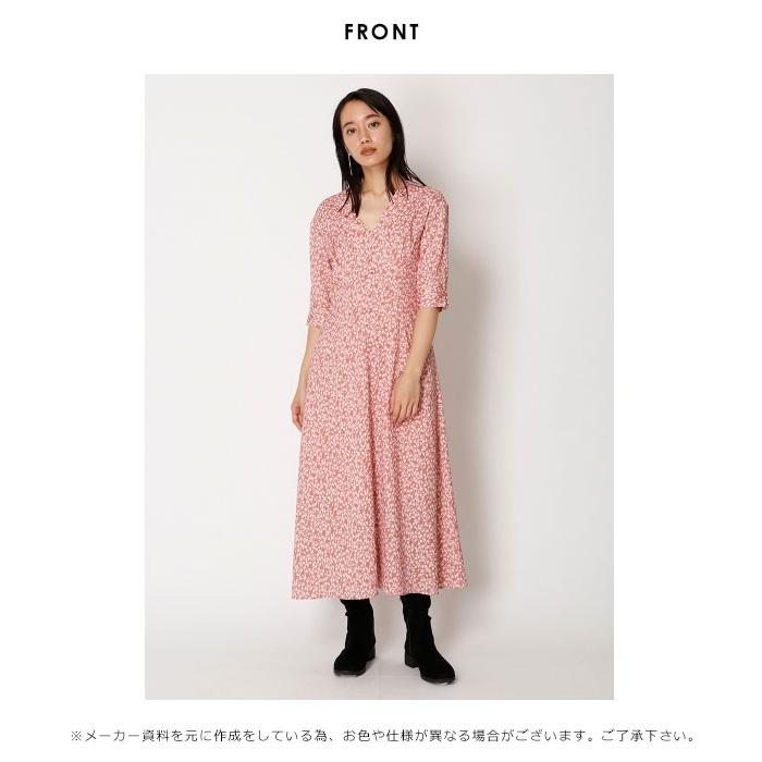 スナイデル Snidel 19秋冬 バリエーションプリントワンピース レディース ワンピース ロング丈 マキシ丈 五分袖 ボタニカル柄 変形ドット柄 ドット グリーン Swfo バッグ ワンピースのダブルハート 通販 Yahoo ショッピング