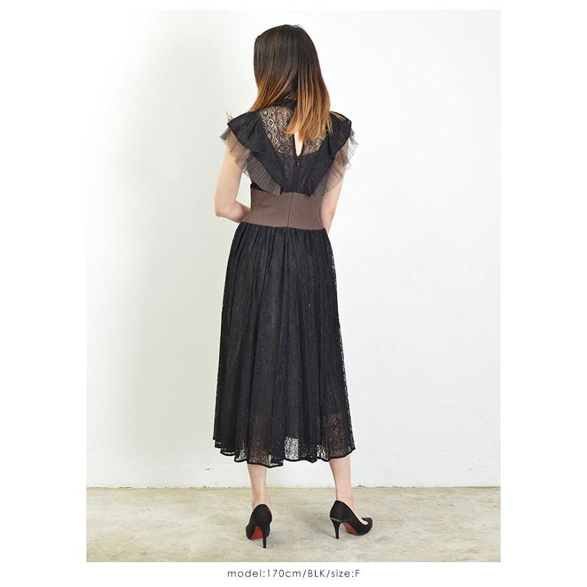 スナイデル Snidel 19秋冬 レースチュールコンビワンピース レディース ワンピース ロング丈 マキシ丈 半袖 レース フレアスカート 透け感 チュール フリル Swfo バッグ ワンピースのダブルハート 通販 Yahoo ショッピング