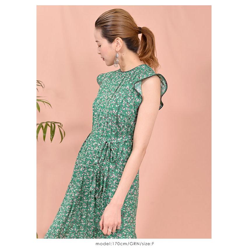 スナイデル Snidel 春夏 ランダムドットワンピース レディース ワンピース ロング丈 マキシ丈 ノースリーブ Aライン 花柄 ドット オケージョン Swfo1041 バッグ ワンピースのダブルハート 通販 Yahoo ショッピング