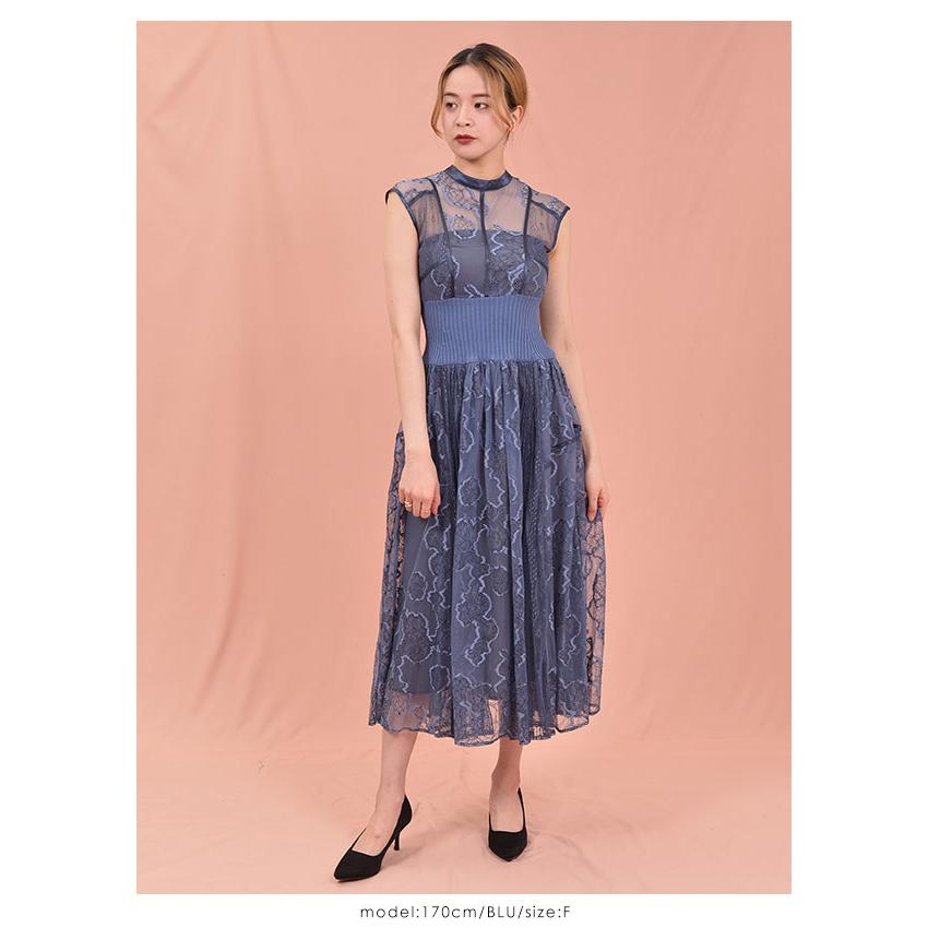 Sale スナイデル Snidel 春夏 スィッチングレースドレス レディース ワンピース レースワンピース レース ロング丈 マキシ丈 透け感 ノースリーブ Swfo1145 バッグ ワンピースのダブルハート 通販 Yahoo ショッピング