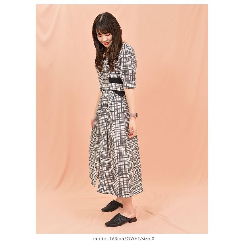Sale スナイデル Snidel 春夏 ウエストリブマークチェックワンピース レディース ワンピース マキシ丈 ロング丈 半袖 前後2way 2way Swfo1165 バッグ ワンピースのダブルハート 通販 Yahoo ショッピング
