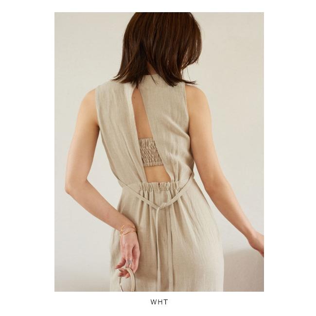 スナイデル Snidel 春夏 バックリボンマーメイドリネンワンピース レディース ワンピース リネン マーメイド ノースリーブ 袖なし リボン Swfo3130 バッグ ワンピースのダブルハート 通販 Yahoo ショッピング