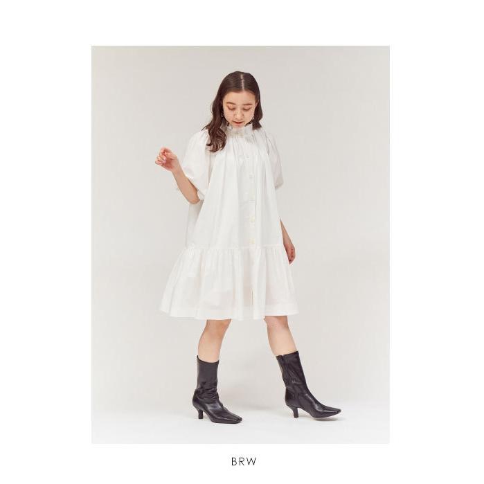 スナイデル ワンピース 21春夏 Organicsスタンドカラーシャツワンピース レディース ワンピース ミニワンピース ミニ丈 ティアード パフスリーブ コットン 綿 Swfo2106 バッグ ワンピースのダブルハート 通販 Yahoo ショッピング