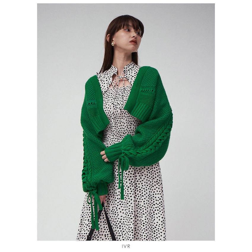 スナイデル SNIDEL 21秋冬2nd デコルテオープンドットプリント