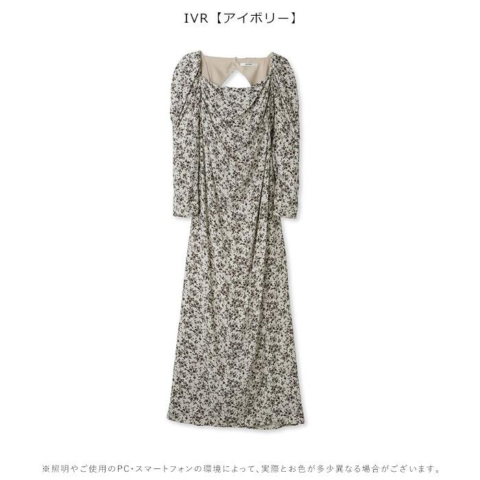 SALE スナイデル SNIDEL 23秋冬 ドレープタイトレーヨンプリントワンピース ドレス ロング丈 長袖 swfo234116 5cm スナイデル SNIDEL ドレープタイトレーヨンプリントワンピース swfo234116