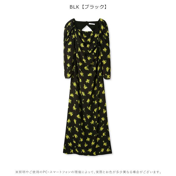 SALE スナイデル SNIDEL 23秋冬 ドレープタイトレーヨンプリントワンピース ドレス ロング丈 長袖 swfo234116 5cm スナイデル SNIDEL ドレープタイトレーヨンプリントワンピース swfo234116